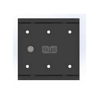 Skrzynka gazowa 250x250 wnękowa, stalowa, RAL 7016 antracyt