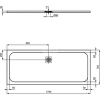ULTRAFLAT S BRODZIK 170X70 BC SAND
