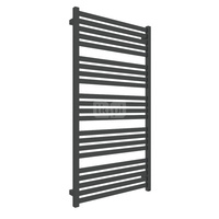 Grzejnik elektryczny TERMA MARLIN ONE 630 x 1185 mm, kolor czarny jak kruk soft RAL9005, moc 800 W, podłączenie E8, kabel prosty z wtyczką 1,5m czarny