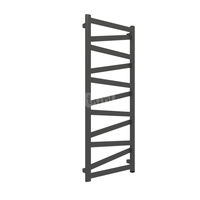 Grzejnik elektryczny TERMA VIPERA One 500 x 1230 mm, kolor heban, moc 400 W, podłączenie E8, kabel prosty bez wtyczki czarny