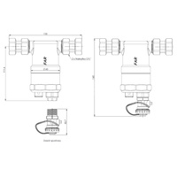 Separator AFRISO FAR 402, do C.O., 10 bar / 110'C, 3/4'' (GW), z wkładem magnesowymInstalacje i źródła ciepła