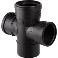 Czwórnik GEBERIT Silent-PP polipropylen, 125 mm x 110 mm x 110 mm x 125 mm DN 125 x DN 100 x DN 100 x DN 125, mw x mw x mw x mw