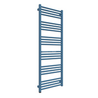 Grzejnik elektryczny TERMA FIONA ONE 500 x 1380 mm, kolor niebieski brylantowy RAL5007, moc 600 W, podłączenie E8, kabel prosty bez wtyczki
