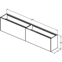 CONCA SZAFKA 240X37X55 2 DR NOWTOP WHMT