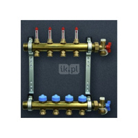 Pakiet rozdzielacz HKV 5 z przepływomierzami, zawory + końcowki