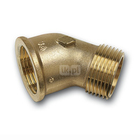 Kolano 45' SANHA PURAFIT, brąz, 1/2'' (GW x GZ)