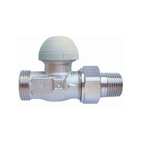 Zawór grzejnikowy termostatyczny HERZ TS-98-VH prosty, połączenie GZ 1/2'' (niklowanie)