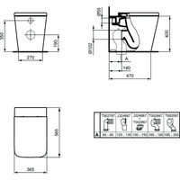 Miska WC stojąca IDEAL STANDARD BLEND CUBE