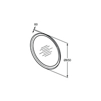 CONCA LUSTRO OKRĄGŁE 65 CZARNY
