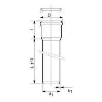 Rura kanalizacyjna zewnętrzna pvc-u MAGNAPLAST KGEL 315 x 3000 x 9.2 z kielichem wydłużonym lita pomarańczowa, klasa C - SN 8