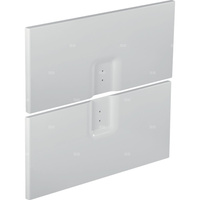 Zestaw frontów szuflad Koło Twins do szafki pod umywalkę z dwoma szufladami: Czarny / Matowy, Szerokość umywalki=60cm