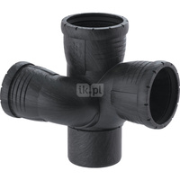 Trójnik studzienkowy Geberit Silent-Pro 87.5' prawy d90/75/90