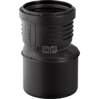 Zwężka GEBERIT Silent-PP redukcja, PP / PP, 160 mm, DN 150 x 110 mm x DN 100 (końcówka wciskowa x mufa wciskowa), (głębokość: 22.5 mm) z uszczelką