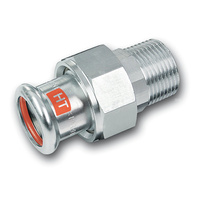 Śrubunek Concept By SANHA Therm Industry trzyczęściowy, stal, 35 mm x 1 1/4'' (zw x GZ)