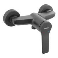 Bateria natryskowa FERRO STRATOS BLACK, kolor czarny, montaż bez natrysku