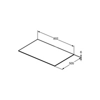 CONCA BLAT CERAM. 80 X 50.5 CM STN BC/NC