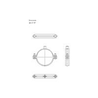 Obejma mocująca tryskaczowa NICZUK DN 107-114 mm 4-PP