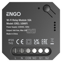 Smart Relay  inteligentny przekaźnik Wi-Fi do systemu ENGO Smart, 1x16A, NO-COM
