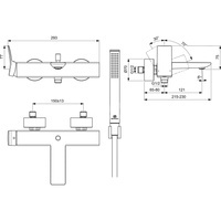 CONCA BATERIA WANNOWO-NATRYSKOWA EXPSD W/ACC CHR