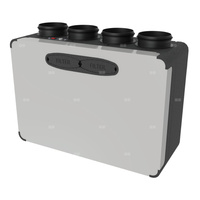 Rekuperator BREVA TOP Mini 150, obudowa EPP, z by-passem, z uchwytami do mocowania do ściany, ze sterownikiem EVO LT