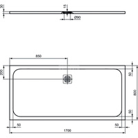 ULTRAFLAT S BRODZIK 170X80 CONC GR