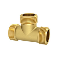 Trójnik skręcany, GZ/GZ/GZ 1 mosiądz