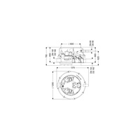 MODUŁ TECHNICZNY DUO ECOLIFT XL POMPY 230V SPF1400-S3 z automatyczną klapą zwrotną do ścieków szarych do zabudowy w ziemi lub płycie betonowej