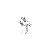 Oilpur Z A, filtr oleju opałowego do systemów dwururowych, z zaworem odcinającym, z wkładem z tworzywa Siku (50-75µm), DN 10 - 3