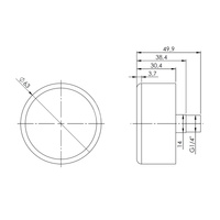 Manometr z rurką Bourdona AFRISO RF grzewczy 0/16 bar G1/4B aksjalne fi 63 mm, kl. 2.5%