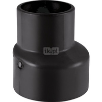 Zwężka niesymetryczna GEBERIT Silent-db20 redukcja, PE / polietylen, 90 mm, DN 90 x 56 mm (króciec)