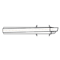 Końcówka wyjścia poziomego z rozetami do kotłów kondensacyjnych (60/100) (dawniej 0020069534)