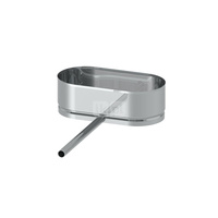 Miska na kondensat z rurką odpływową JEREMIAS OV/EW0801S stal nierdzewna fi 120x180 mm