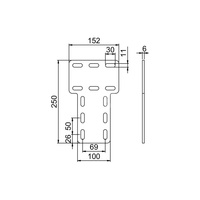 Łącznik teowy LT profilu KJ OGCLTKJ