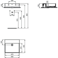 EXTRA umywalka 50 OF