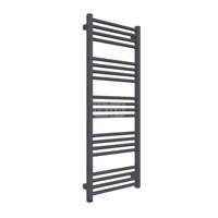 Grzejnik elektryczny TERMA FIONA ONE 430 x 1140 mm, kolor metaliczna czerń, moc 400 W, podłączenie E8, kabel spiralny z wtyczką