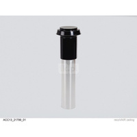 Pionowe wyprowadzenie dachowe fi 150, długość 1000 mm, czarne