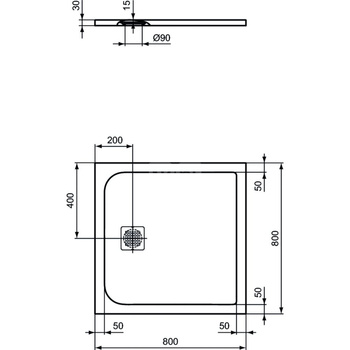 ULTRAFLAT S BRODZIK 80X80 CONC GR