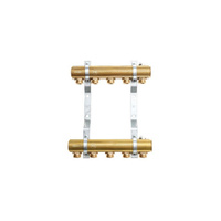 Rozdzielacz mosiężny do CO z nyplami - QIK Optimo III RMS-5-50 - 11 sekcji