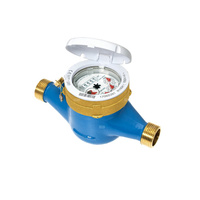 Wodomierz wielostrumieniowy suchobieżny, typu GMDM-I DN 15 Q3=2,5 m3/h R100/50, Tmax: 90st.C, L=165 mm