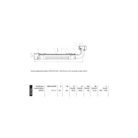 Wąż przyłączeniowy elastyczny PERFEXIM PHA-9156 DN 25, GW x GZ, 1'' x 1'', długość 700 mm