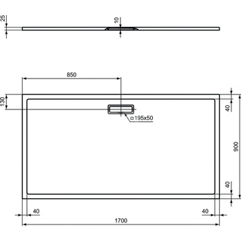 ULTRAFLAT NEW BRODZIK 170X90 PROS.