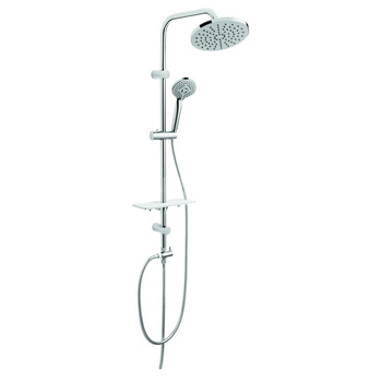 RONDO LUX zestaw natryskowy z deszczownią, chrom