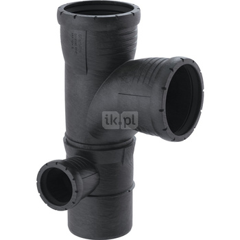 Narożny trójnik podwójny Geberit Silent-Pro 87.5' lewy d110/110/75