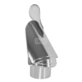 Zakończenie HUSAR fi130mm z króćcem - podstawa rurowa wciskana