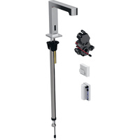 Bateria umywalkowa Geberit Brenta, stojąca, zasilanie generatorowe, do podtynkowej skrzynki funkcyjnej, bez mieszacza, chrom