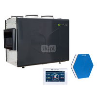 Centrala wentylacyjna TopVAC 550VCFENT z odzyskiem ciepła i wilgoci z wymiennikiem ENTALPICZNYM