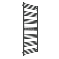 Grzejnik elektryczny TERMA FIONA ONE 600 x 1620 mm, kolor czarny jak kruk RAL9005, moc 800 W, podłączenie E8, kabel prosty z wtyczką 1,5m