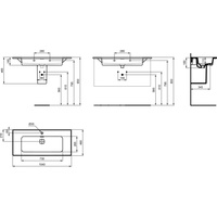 STRADA II UMYWALKA 100 CM