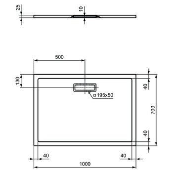 ULTRAFLAT NEW BRODZIK 100X70 PROS. SILK
