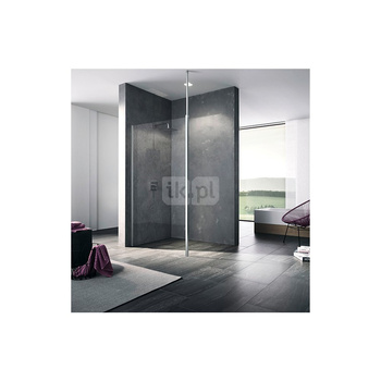 Kermi Walk-In XB WDR 1000x 2000 BV: 980-1000 srebro wysoki połysk, szkło ESG przezroczyste z Clean